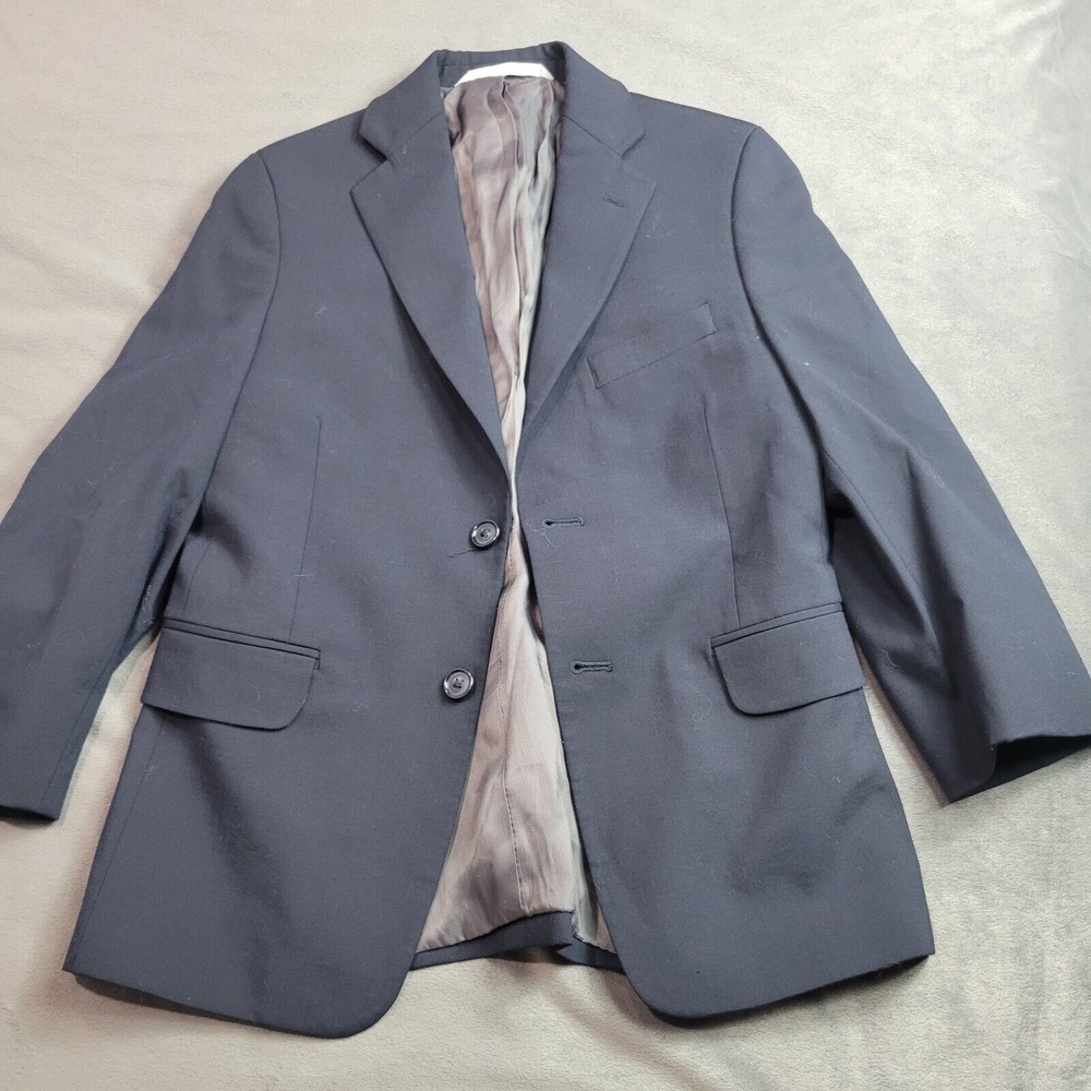 GCB Nordstrom Blazer Boy Size 10 Black Jacket Button Front Formal Picture Preppy